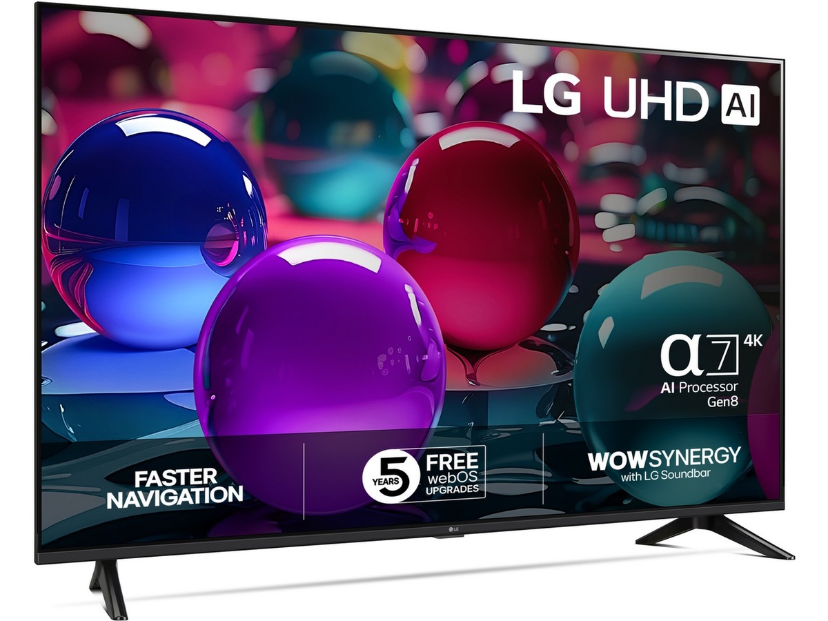LG 55" UA73 AI 4K UHD Smart TV (2025) 50 - 59 tommer TV