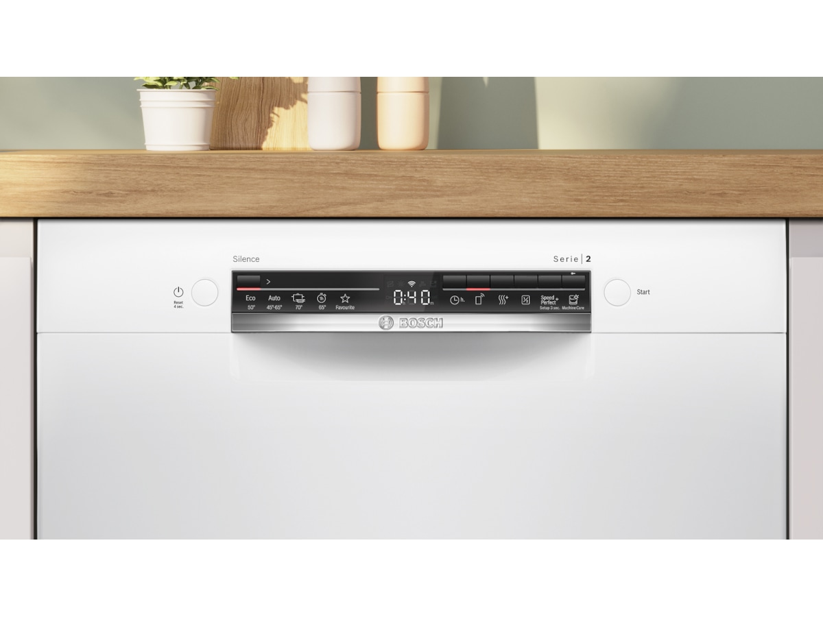 Bosch Serie 2 SMU2HVW02S Oppvaskmaskin (hvit) Underbygd oppvaskmaskin