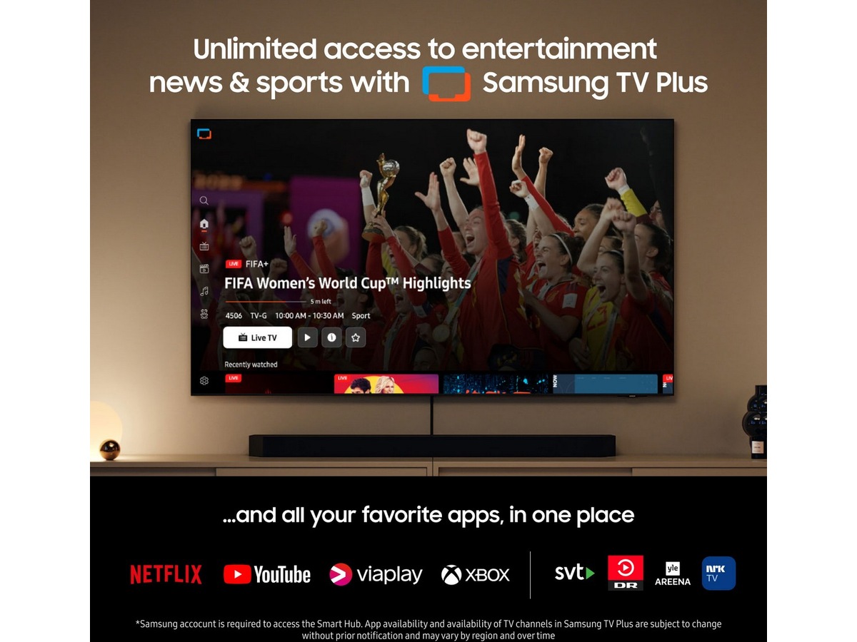 Samsung 65" QN95D 4K Neo QLED Mini LED Smart TV (2024) 60 - 69 tommer TV