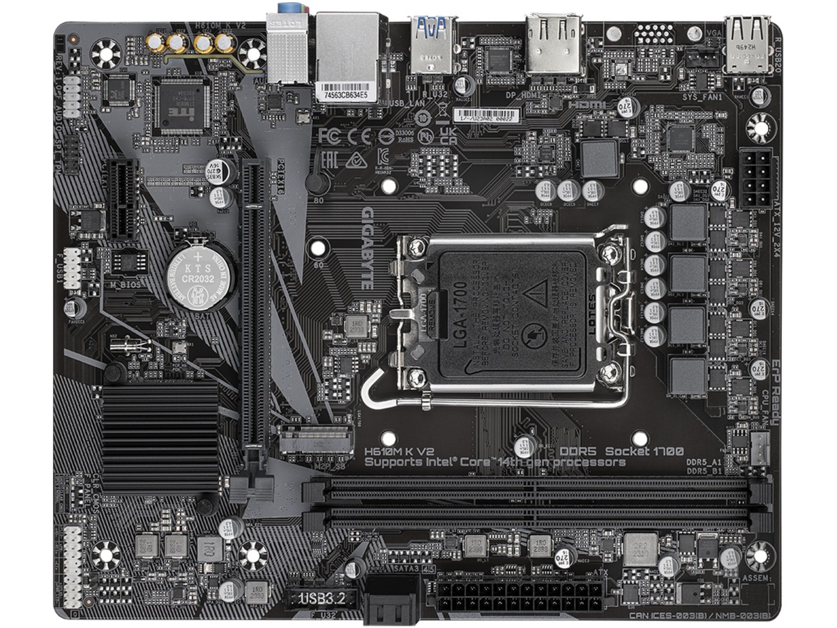 Gigabyte H610M K V2 Hovedkort Intel Socket