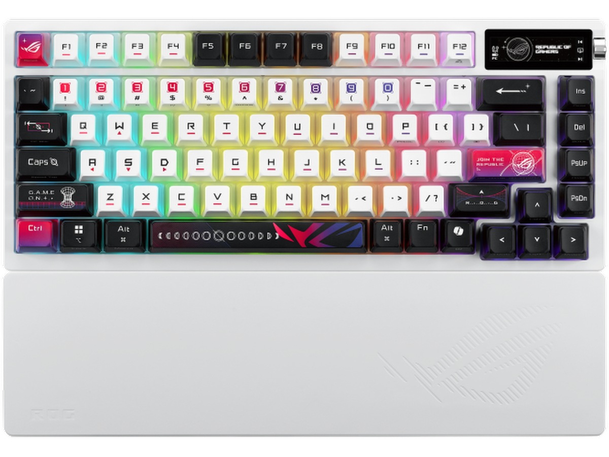 Asus M704 ROG Azoth X Trådløst Gamingtastatur (hvit) Gamingtastatur
