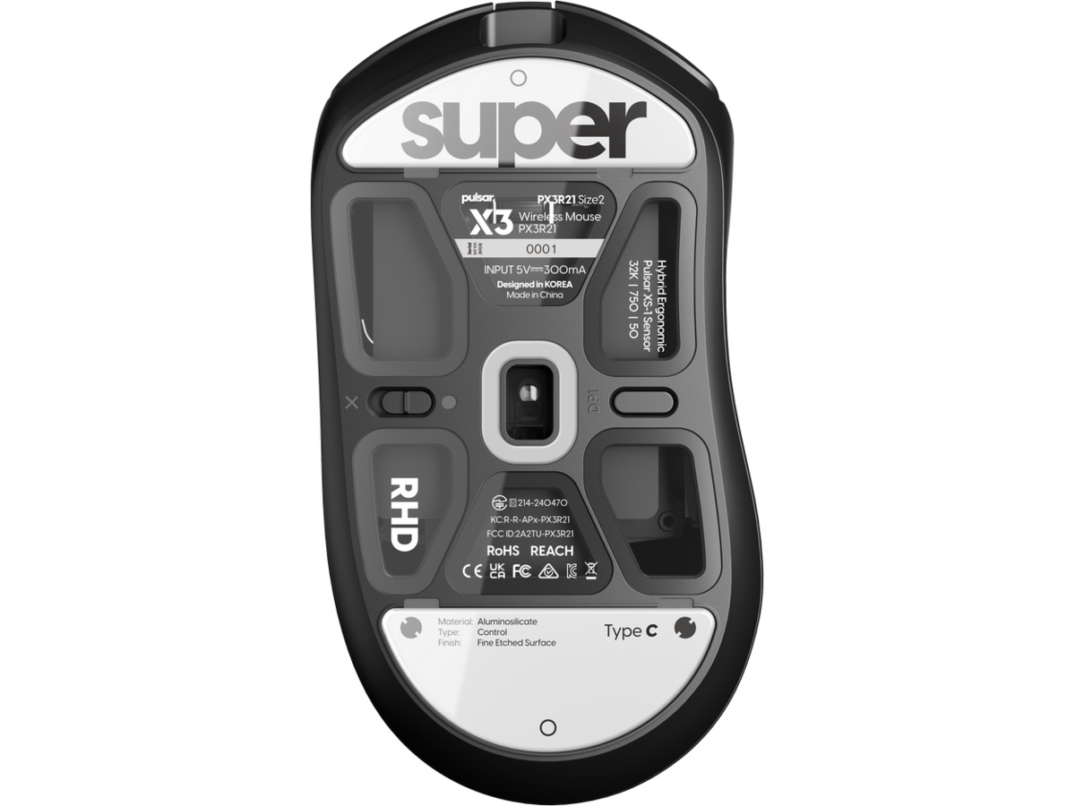Pulsar Superglide Type-C X3 Series (hvit) Tilbehør