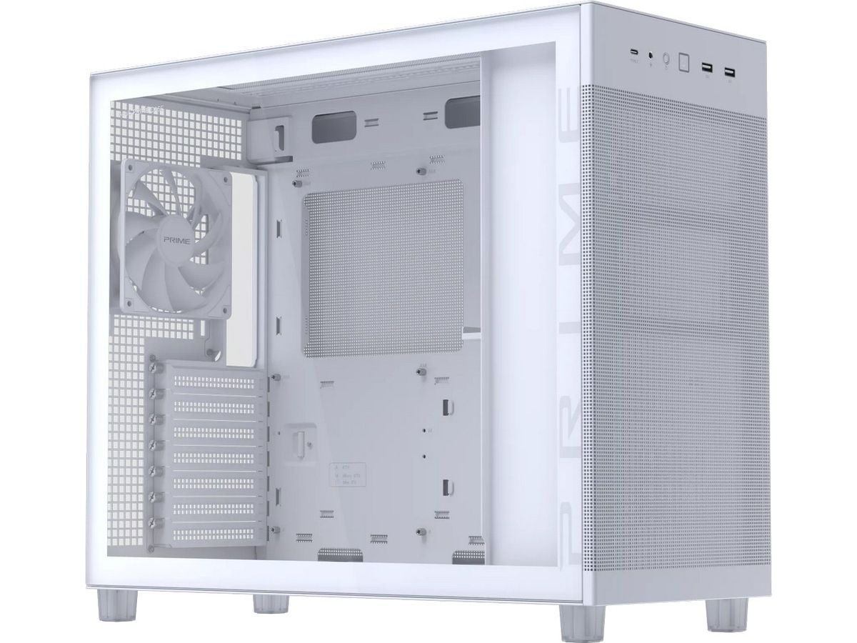 Asus Prime AP303 TG Mid Tower (hvit) Midi tower