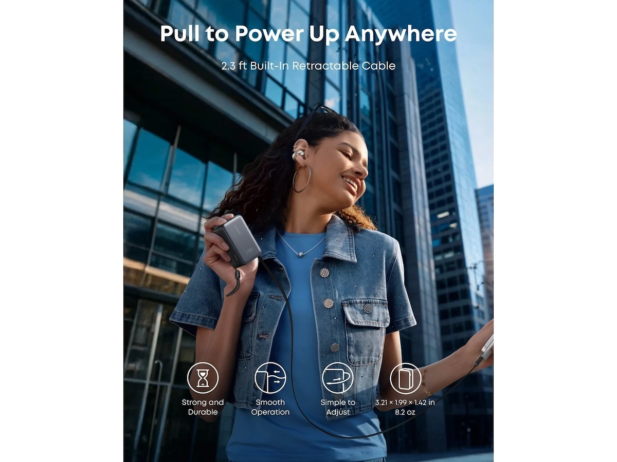 Anker Nano Powerbank 10K 45W (svart) Powerbank