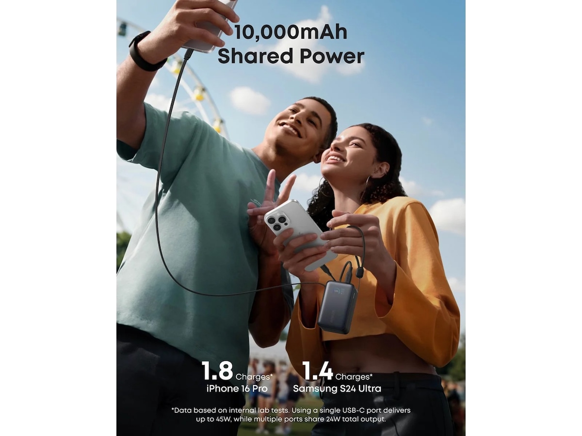 Anker Nano Powerbank 10K 45W (svart) Powerbank