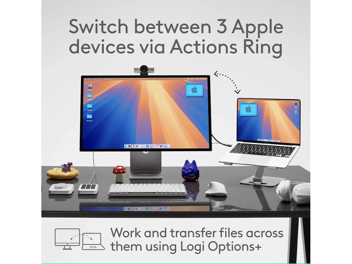 Logitech MX Master 4 for Mac Trådløs Ergonomisk Mus (space black) Mus