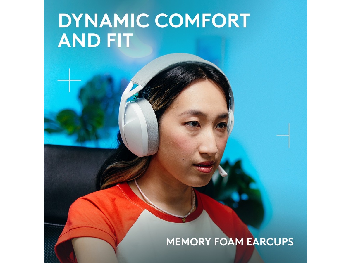 Logitech G321 Lightspeed Trådløs Gaming Headset (hvit) Gaming headset