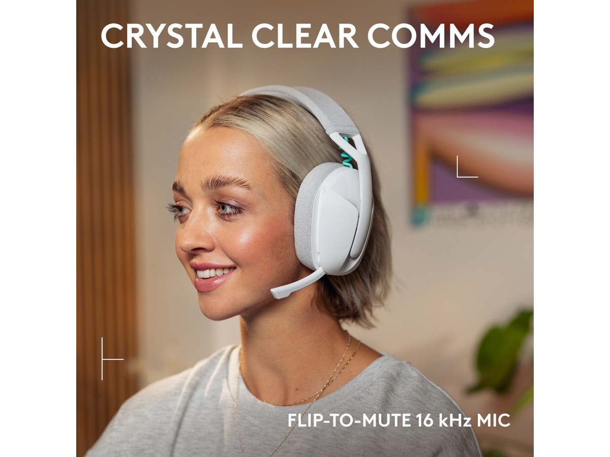 Logitech G321 Lightspeed Trådløs Gaming Headset (hvit) Gaming headset