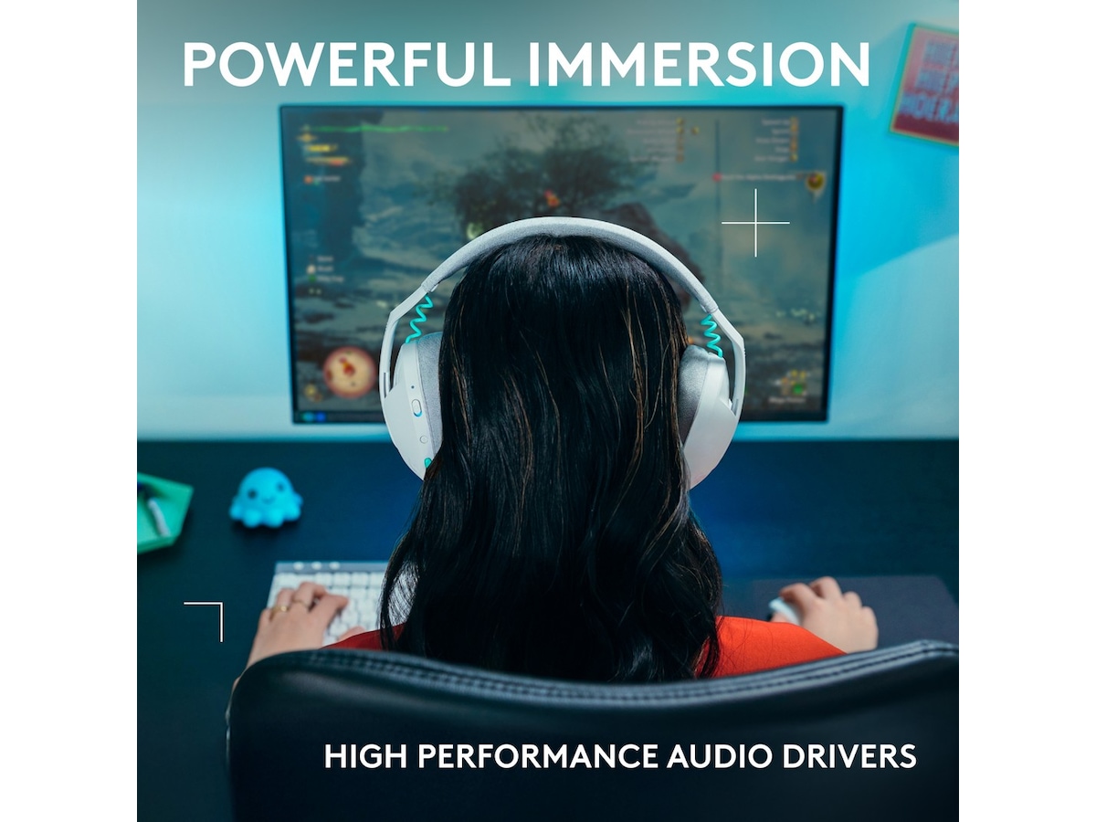 Logitech G321 Lightspeed Trådløs Gaming Headset (hvit) Gaming headset