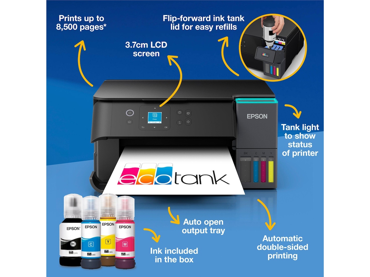 Epson EcoTank ET-2950 blekkskriver Skrivere