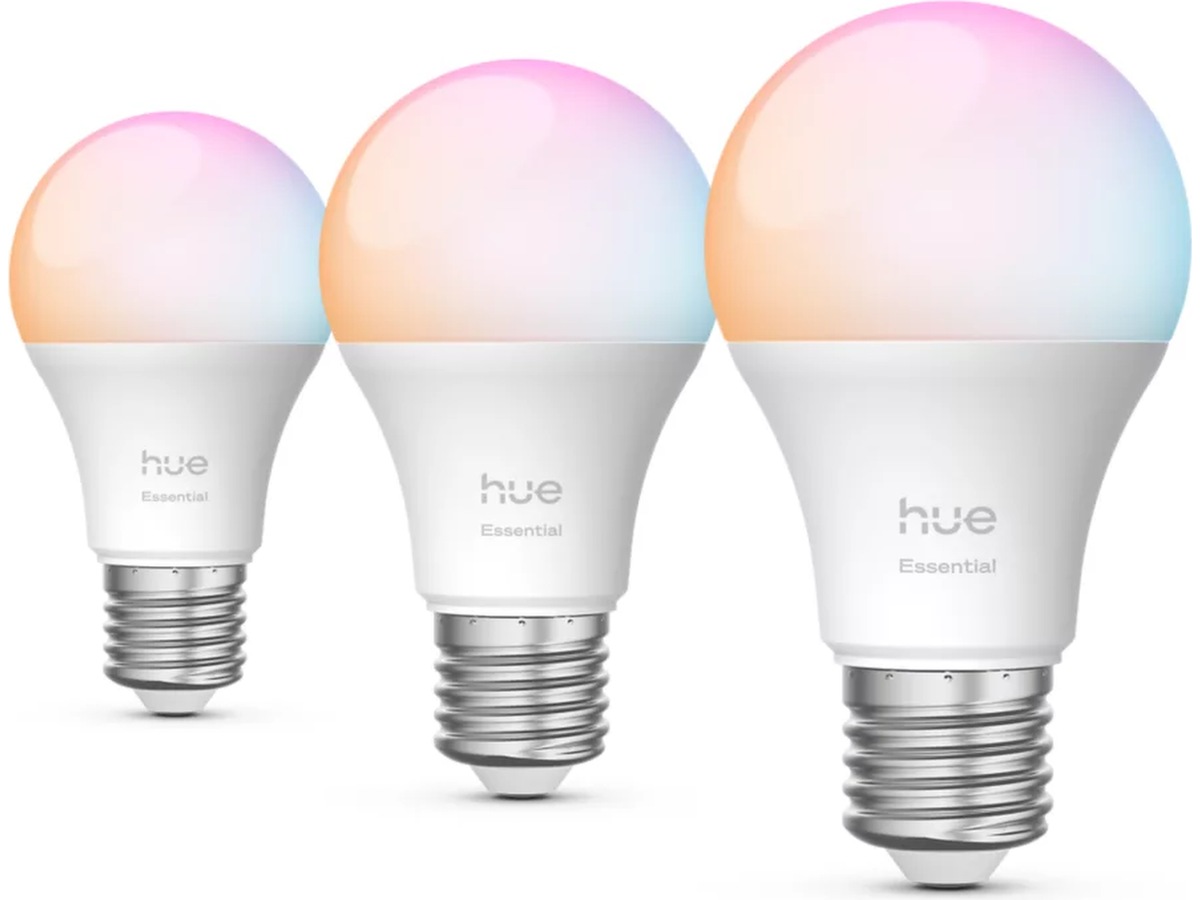 Philips Hue Essential WCA lyspære E27 806 lm (3-pack)