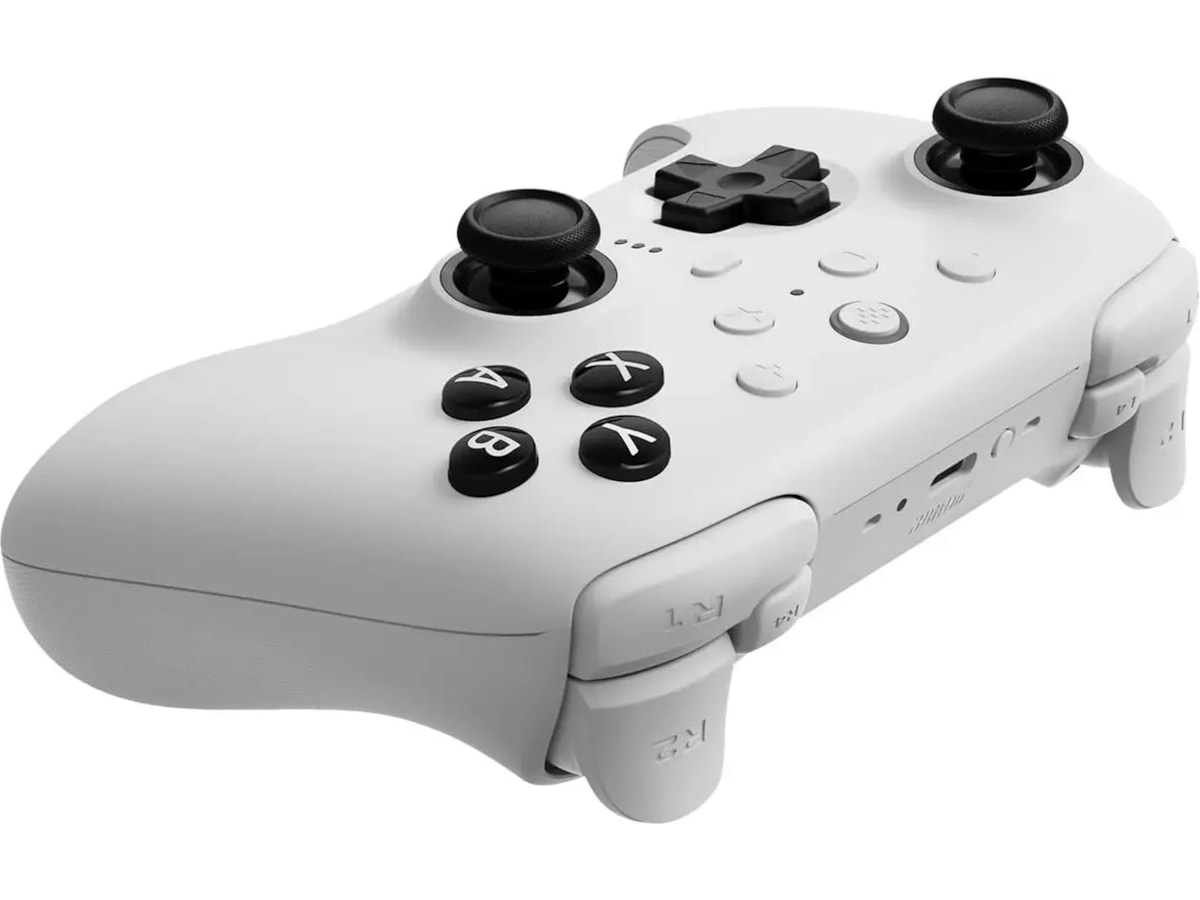 8BitDo Ultimate 2 Trådløs Bluetooth Kontroller (hvit) Gamepad