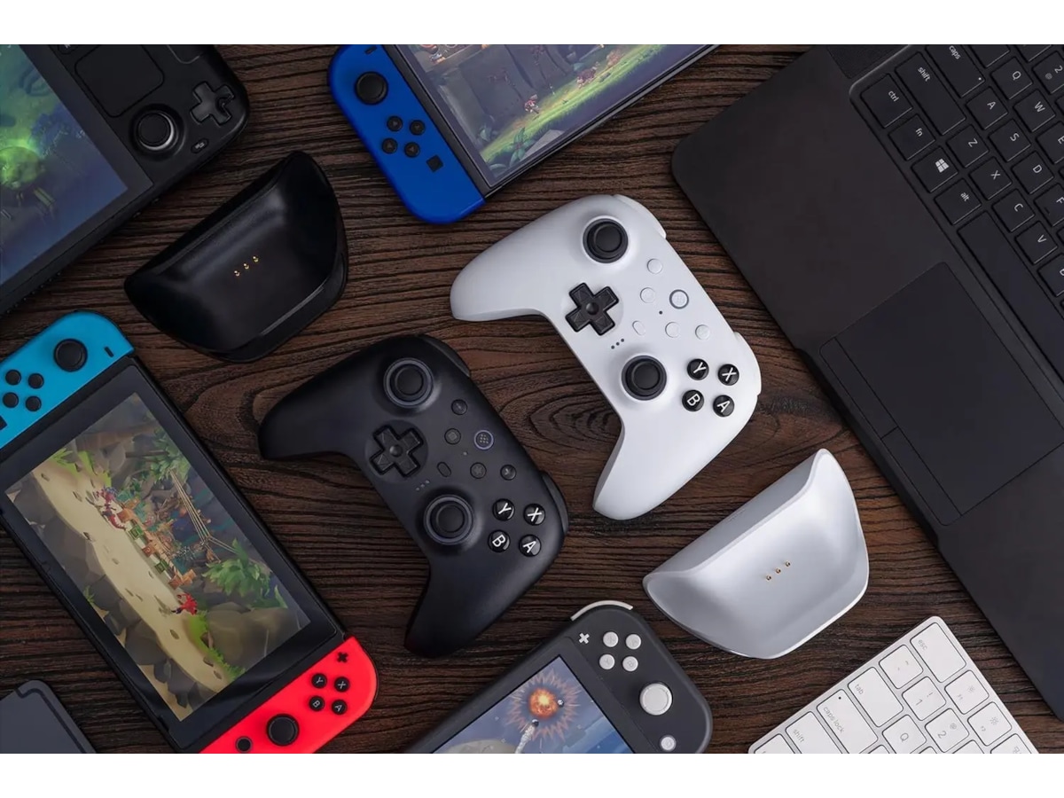 8BitDo Ultimate 2 Trådløs Bluetooth Kontroller (hvit) Gamepad