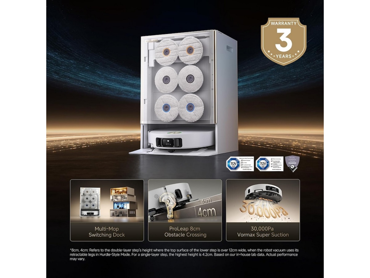 Dreame matrix 10 Ultra robotstøvsuger (hvit) Robotstøvsugere