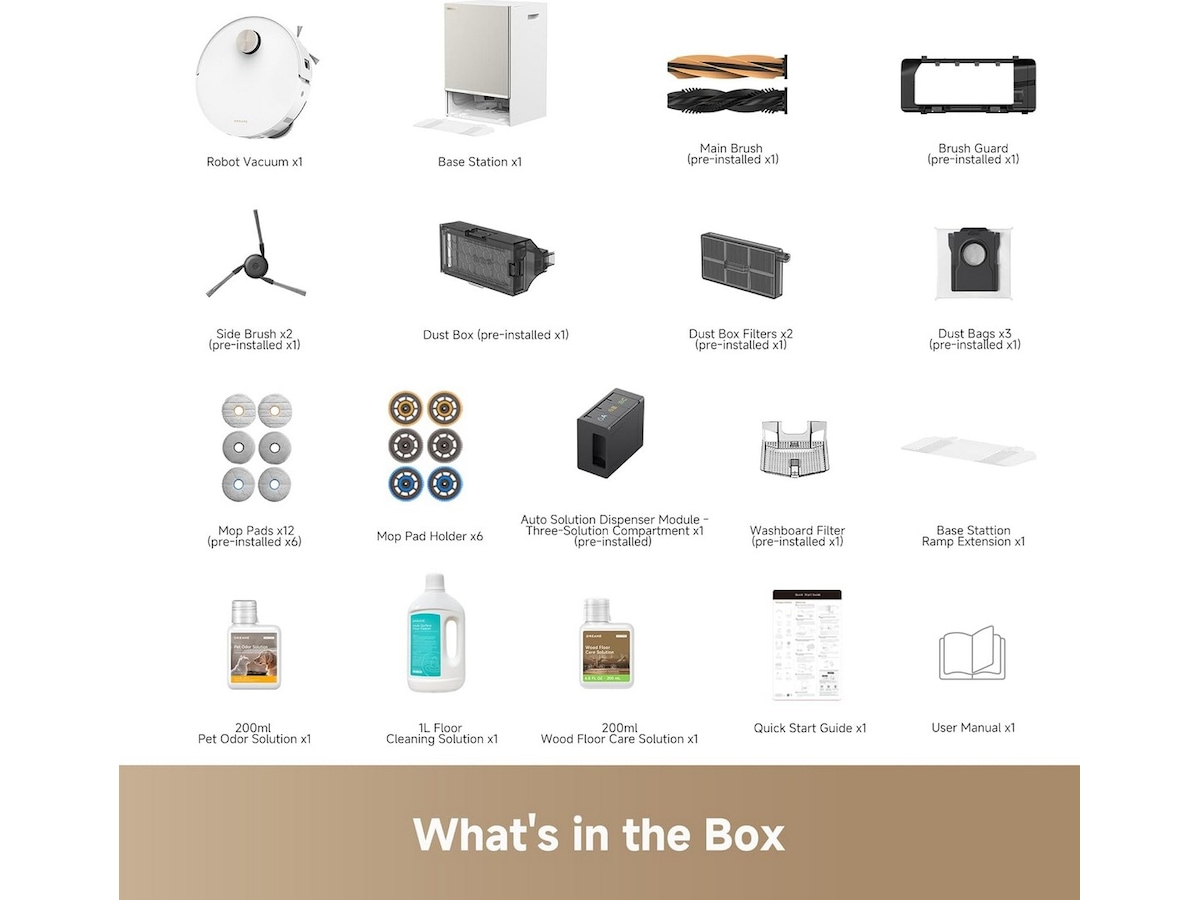 Dreame matrix 10 Ultra robotstøvsuger (hvit) Robotstøvsugere