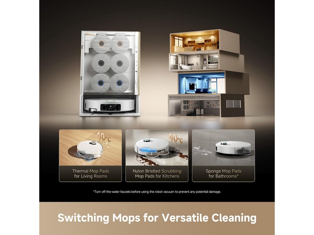 Dreame matrix 10 Ultra robotstøvsuger (hvit) Robotstøvsugere