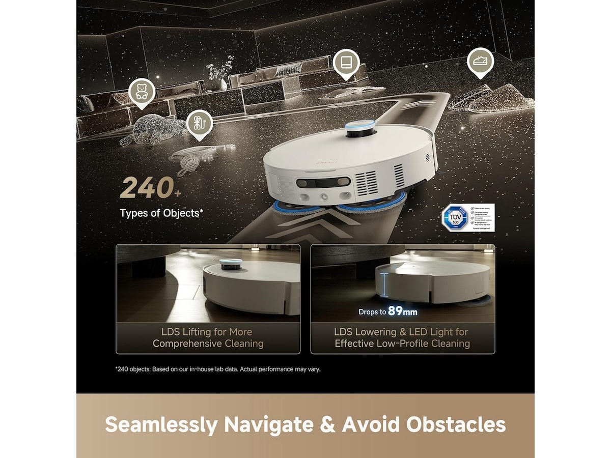 Dreame matrix 10 Ultra robotstøvsuger (hvit) Robotstøvsugere