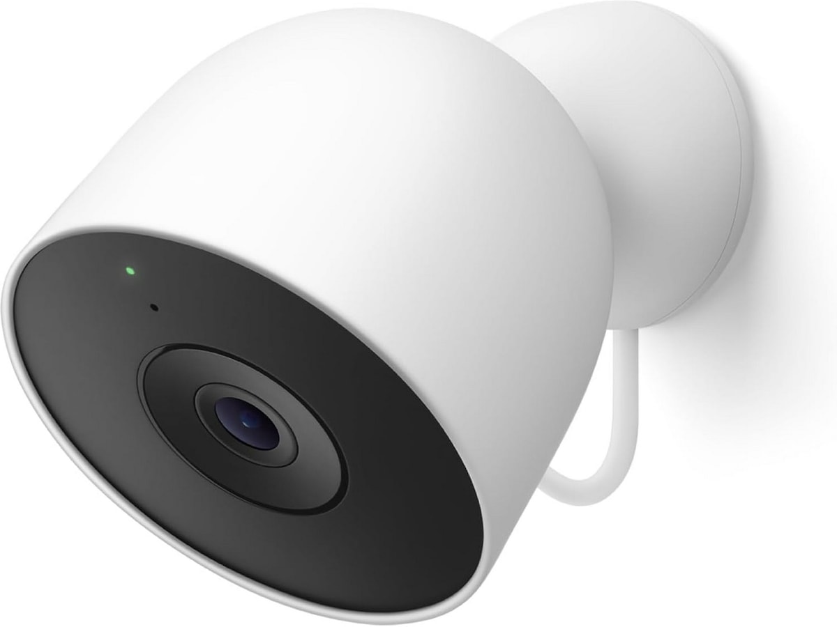 Google Nest Cam utendørs 2. gen (med ledning, hvit)