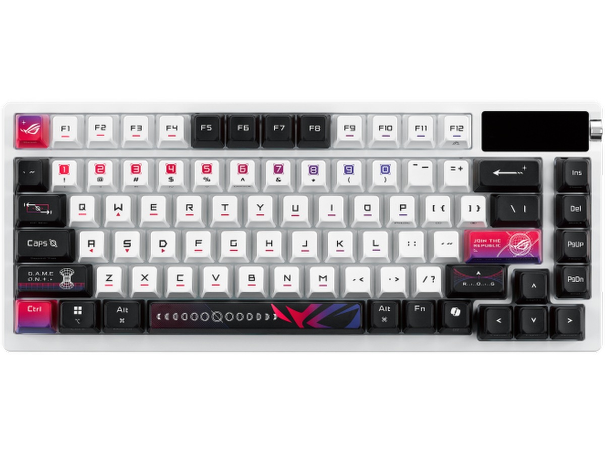 Asus M704 ROG Azoth X Trådløst Gamingtastatur (hvit) -B-Grade Demo tastatur