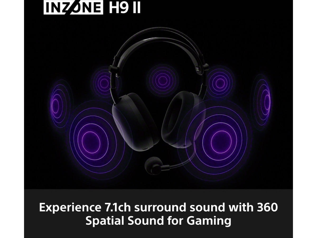 Sony INZONE H9 II Trådløst støydempende hodesett (hvit) Gaming headset
