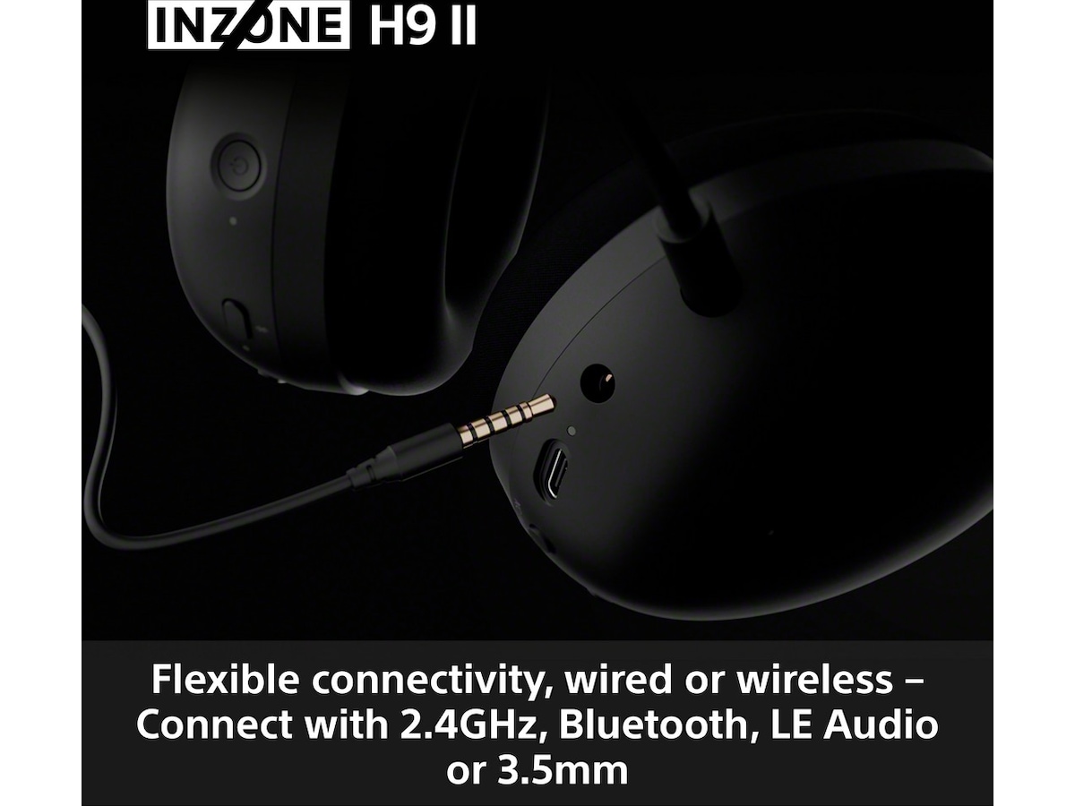 Sony INZONE H9 II Trådløst støydempende hodesett (hvit) Gaming headset