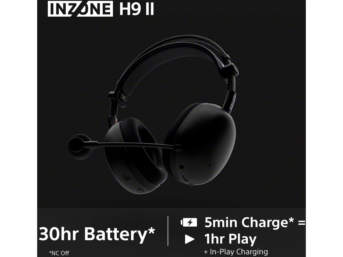 Sony INZONE H9 II Trådløst støydempende hodesett (hvit) Gaming headset