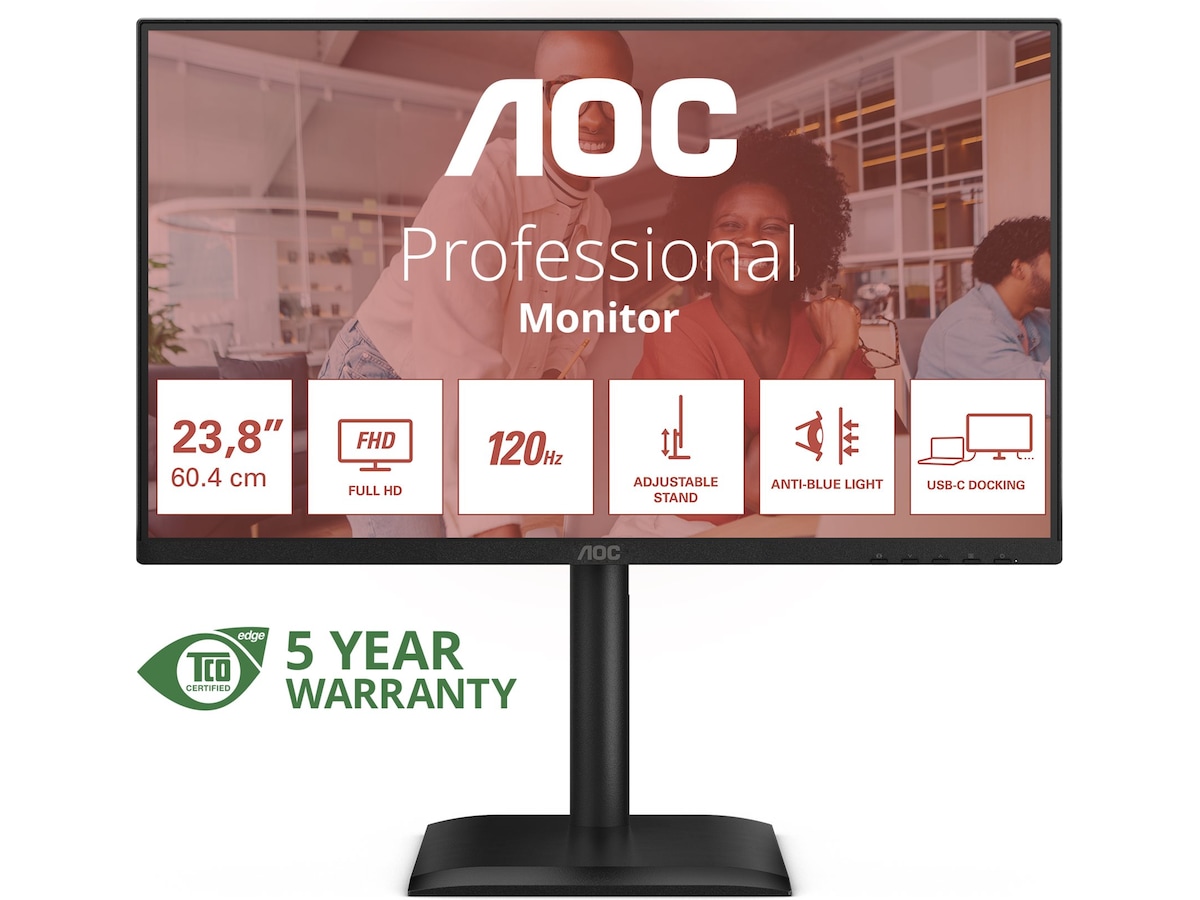 AOC 24" skjerm 24E4CV Skjermer