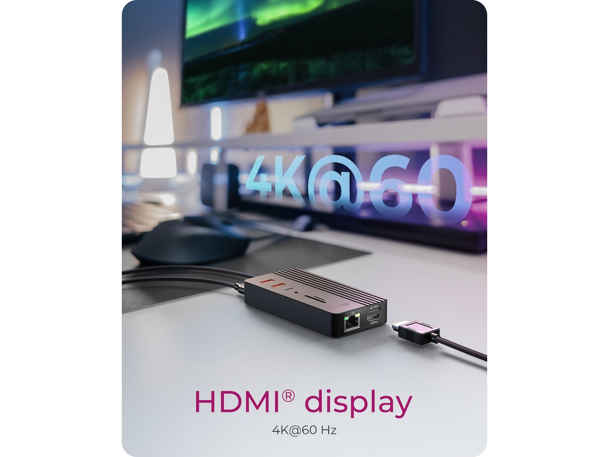 Icy Box 10-i-1 dokkingstasjon Dockingstasjon & USB-HUB