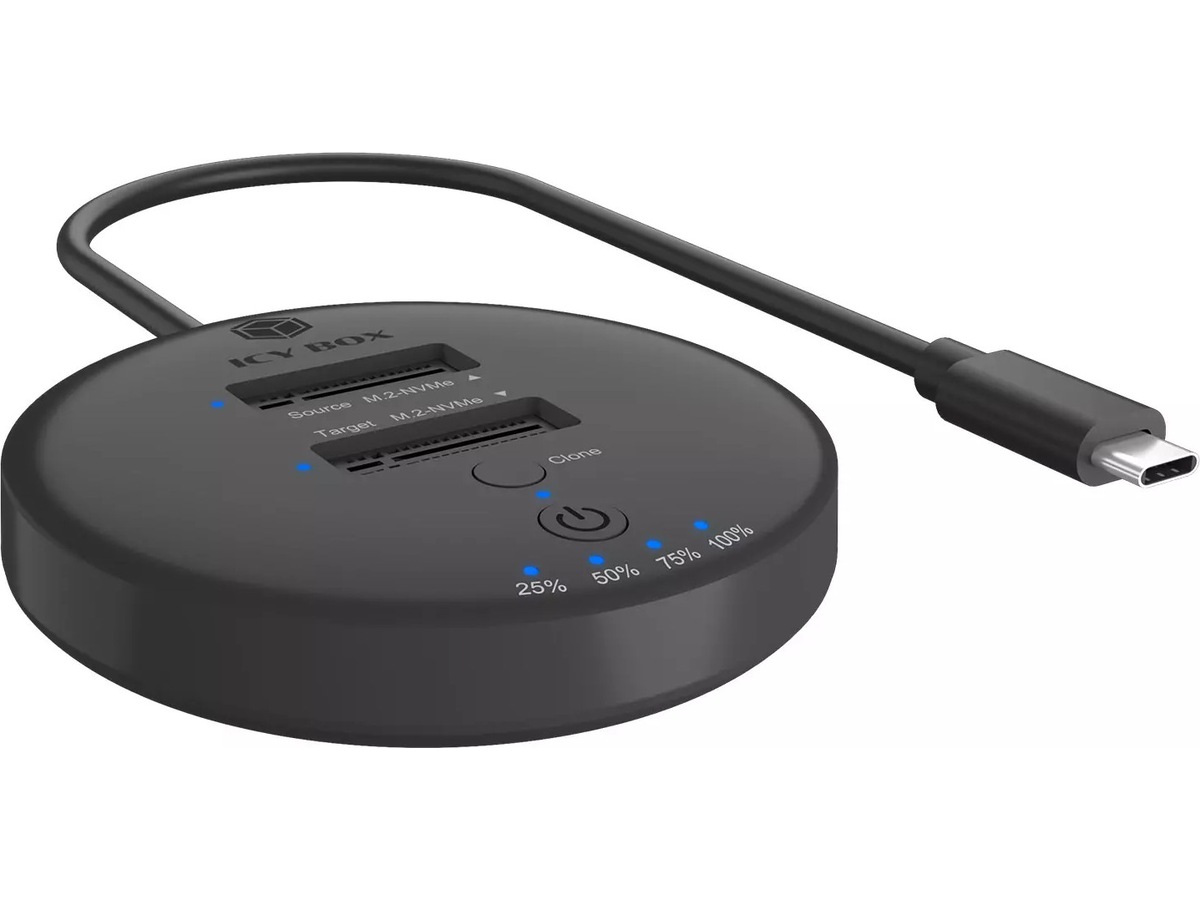 ICY BOX Docking- & Clonestation Dockingstasjon & USB-HUB