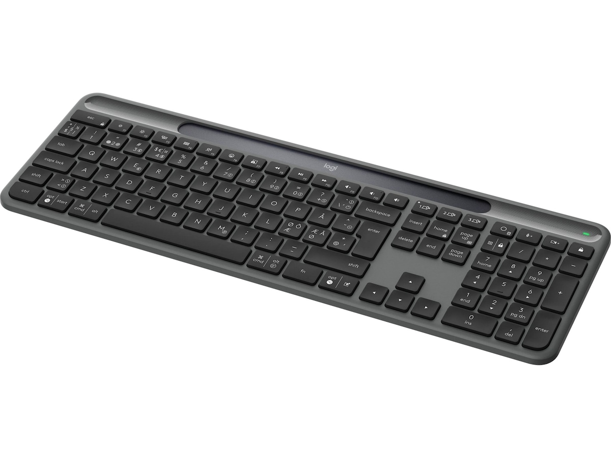 Logitech Signature Slim Solar+ Trådløst Tastatur K980 (grafittgrå) Tastatur