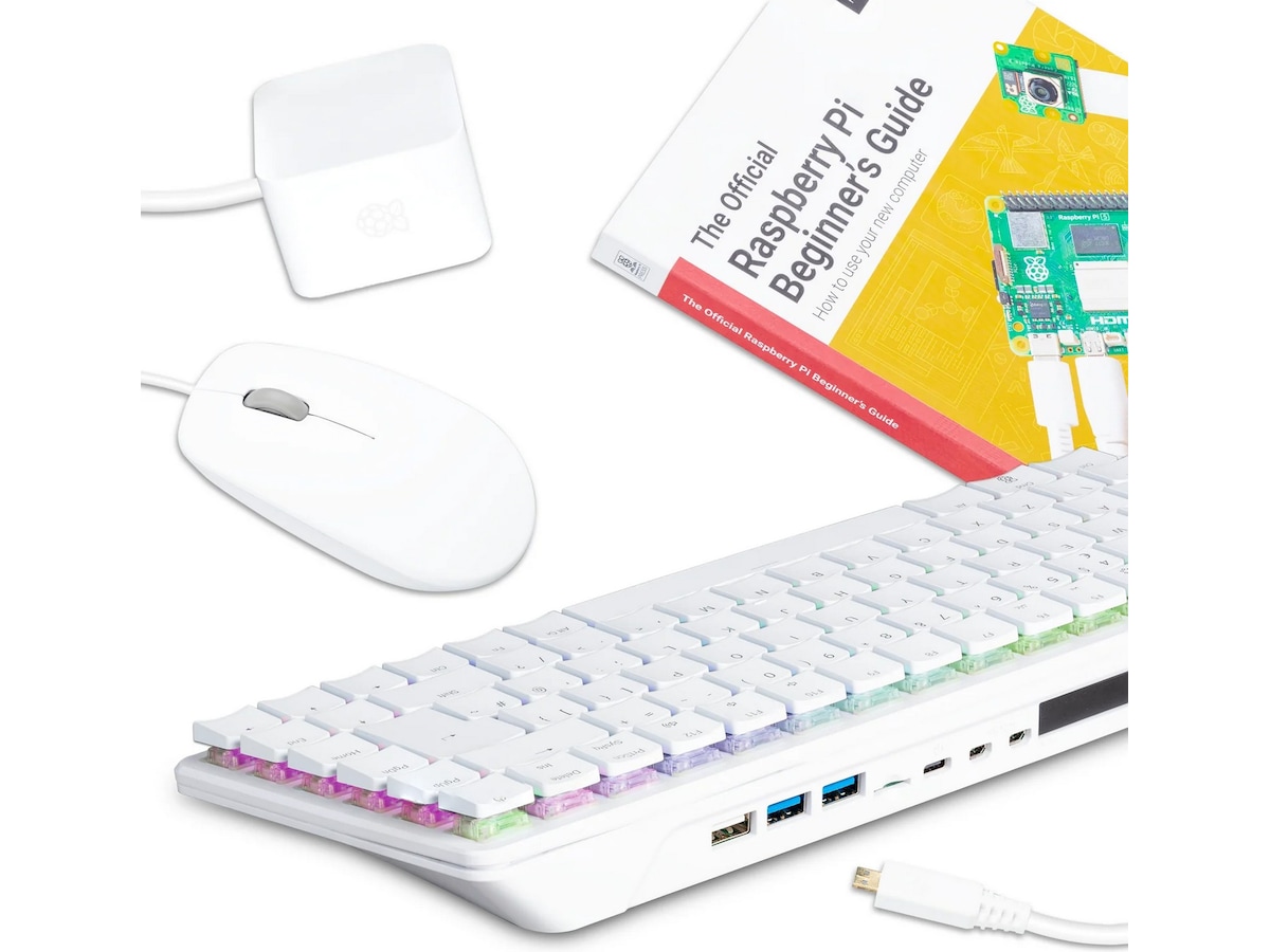 Raspberry Pi 500+ Desktop Kit (hvit) Integrert CPU