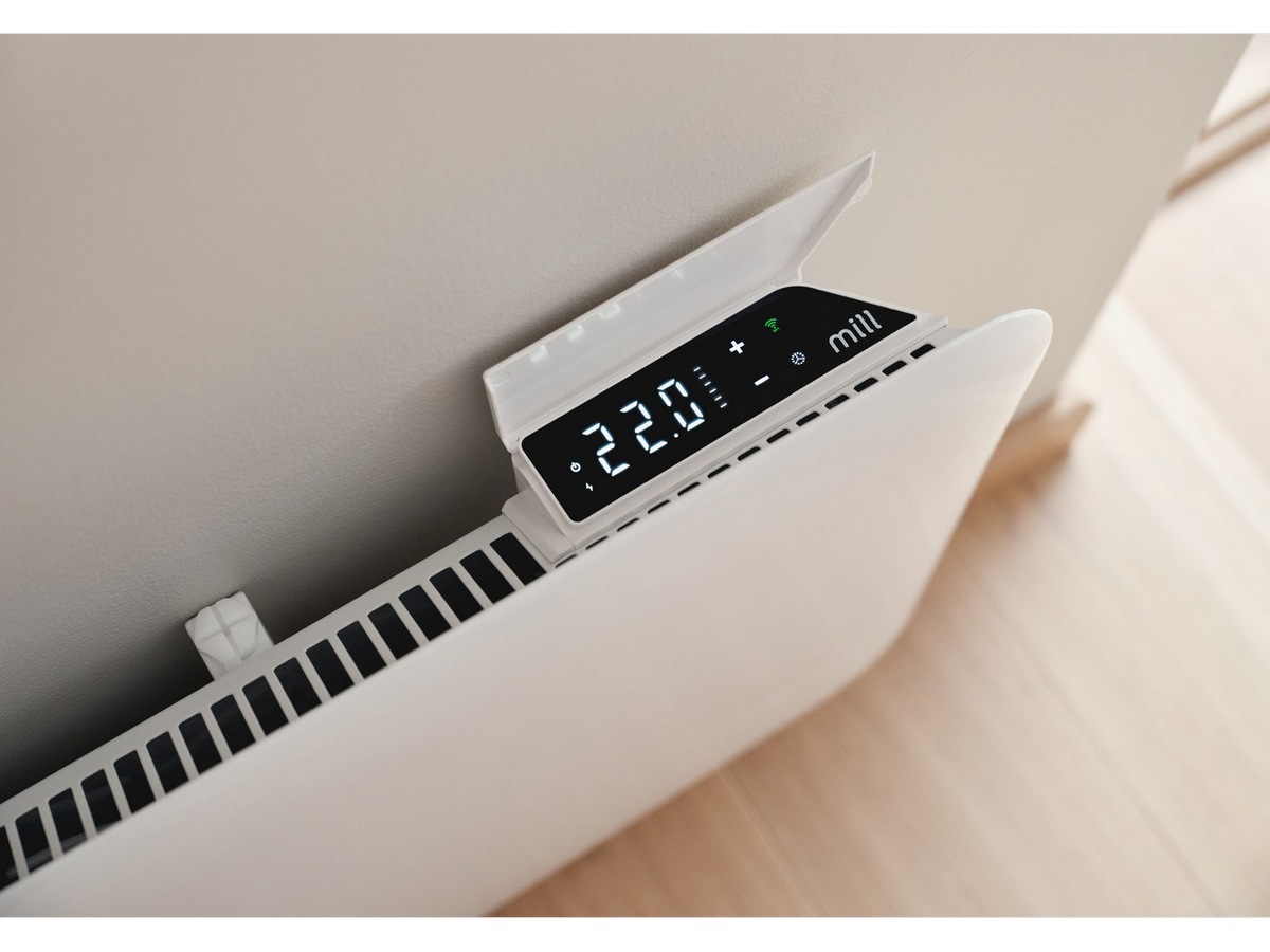 Mill Invisible Smart WiFi Gen 4 panelovn 700W 2-pakke (hvit) Panelovner