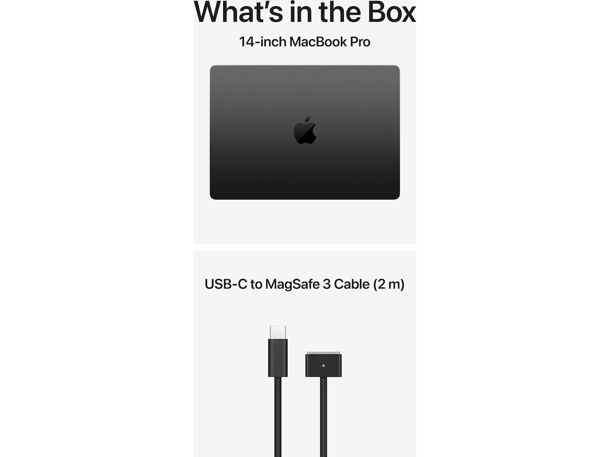 MacBook Pro 14 M5 (2025) 1TB (stellarsvart) PC - Bærbar / laptop