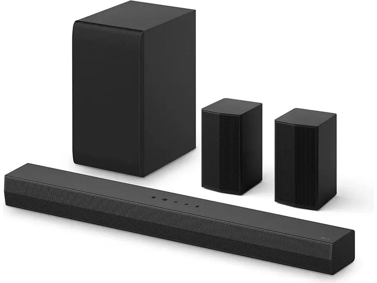 LG NS40TR lydplanke med subwoofer og to bakhøyttalere Lydplanker