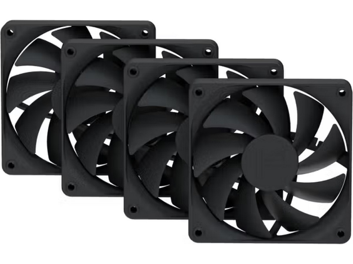 HYTE FA12 Vifte 4pk (svart) Vifter