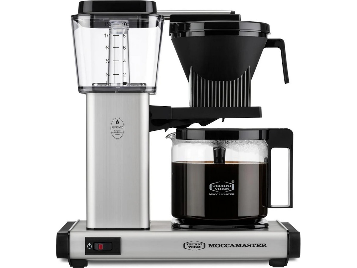 Moccamaster One Switch Kaffetrakter (matt sølv) Kaffetraktere
