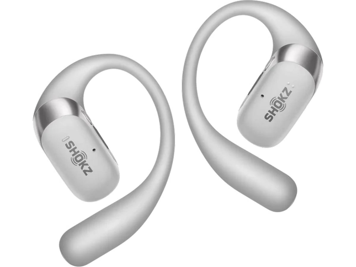 SHOKZ OpenFit 2+ trådløse ørepropper, on-ear (grå) Ørepropper