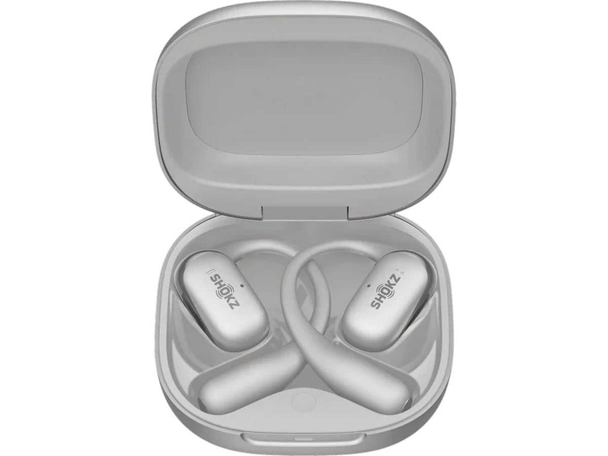 SHOKZ OpenFit 2+ trådløse ørepropper, on-ear (grå) Ørepropper