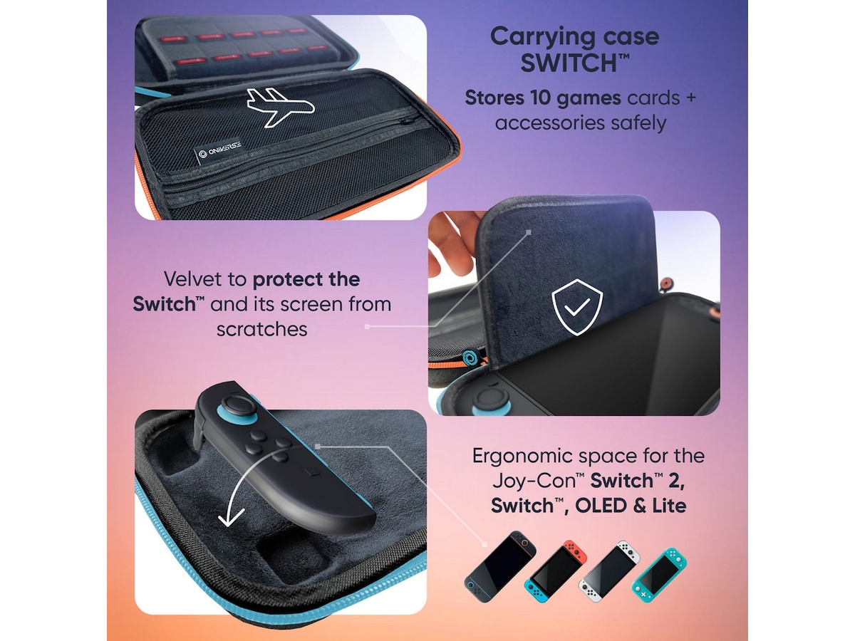 Oniverse Nintendo Switch 2 bæreetui (grå) Tilbehør