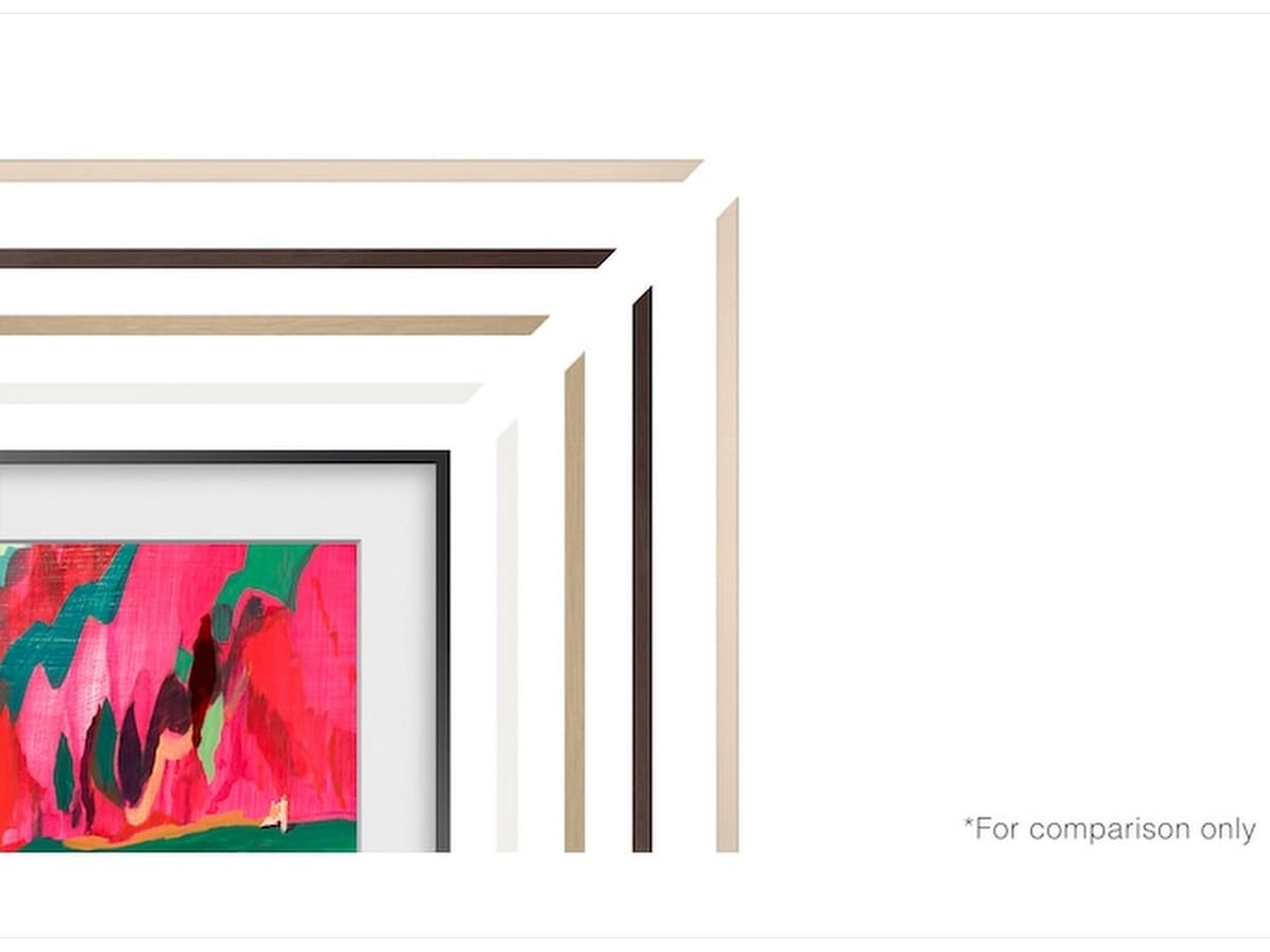 Samsung The Frame Pro 85" LS03FW + ramme Beige Wood 60 - 69 tommer TV