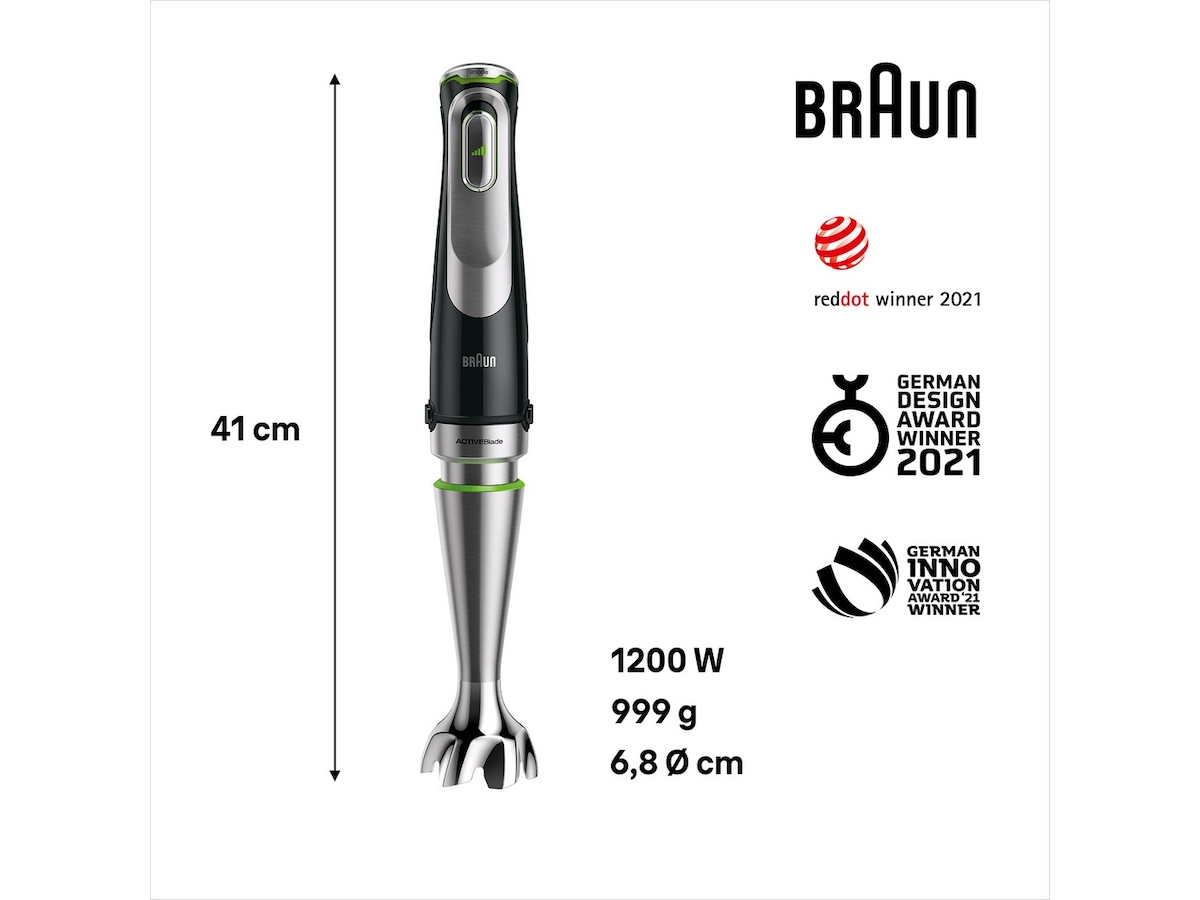 Braun MQ9135XI MultiQuick 9 Stavmikser Hånd- & stavmiksere