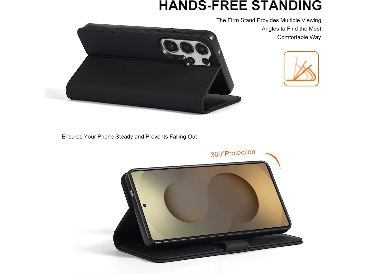 iiglo Galaxy S26 Ultra Lommebokdeksel (sort) Deksel til mobiltelefon