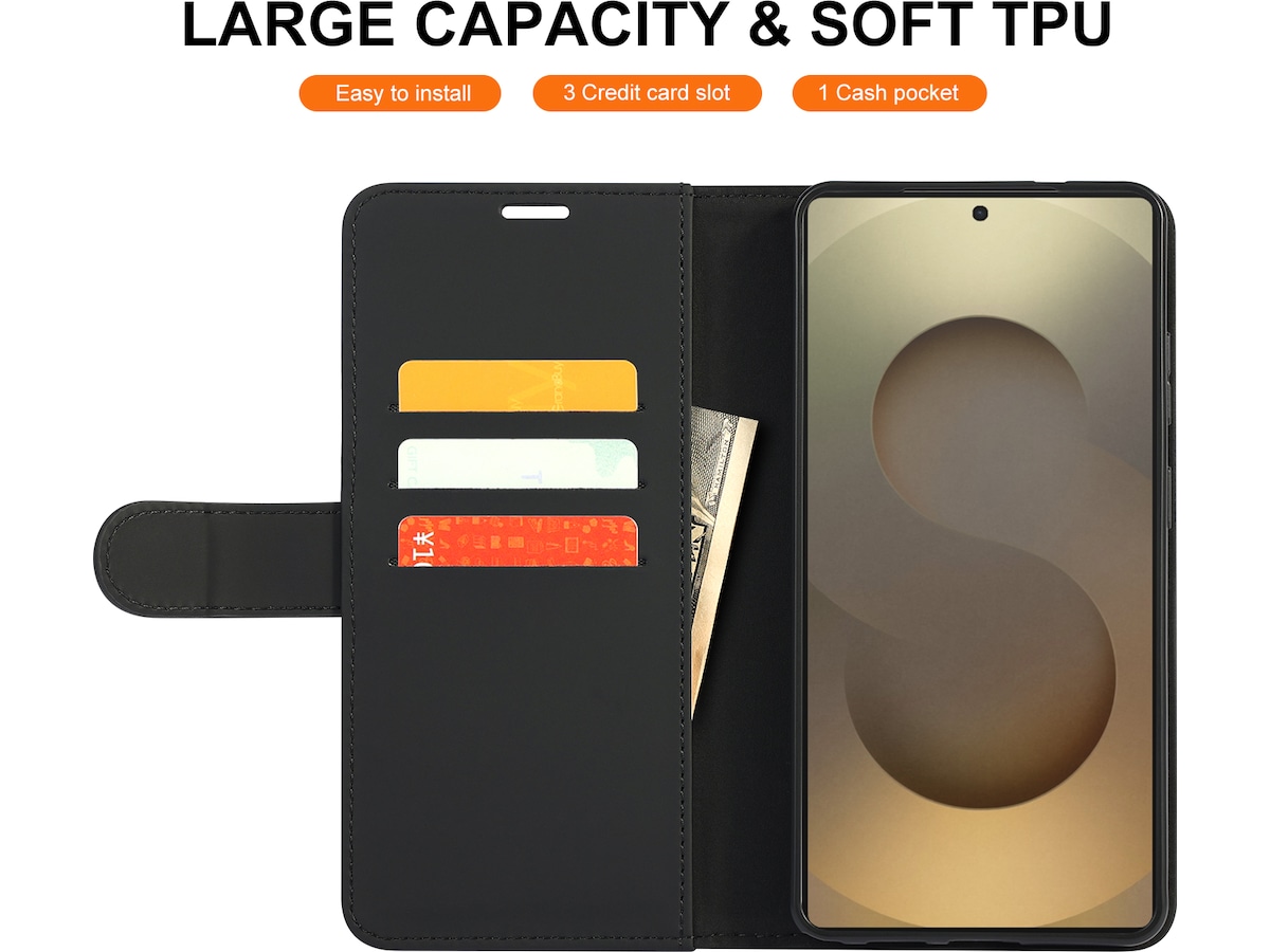 iiglo Galaxy S26 Ultra Lommebokdeksel (sort) Deksel til mobiltelefon