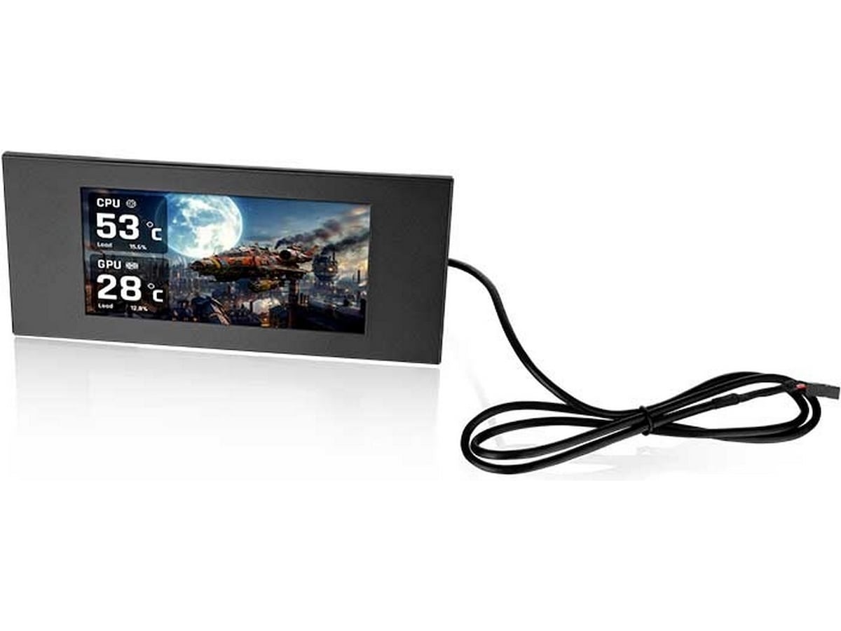 Thermaltake 6,0" LCD-panelsett for View 600 TG (svart) Tilbehør