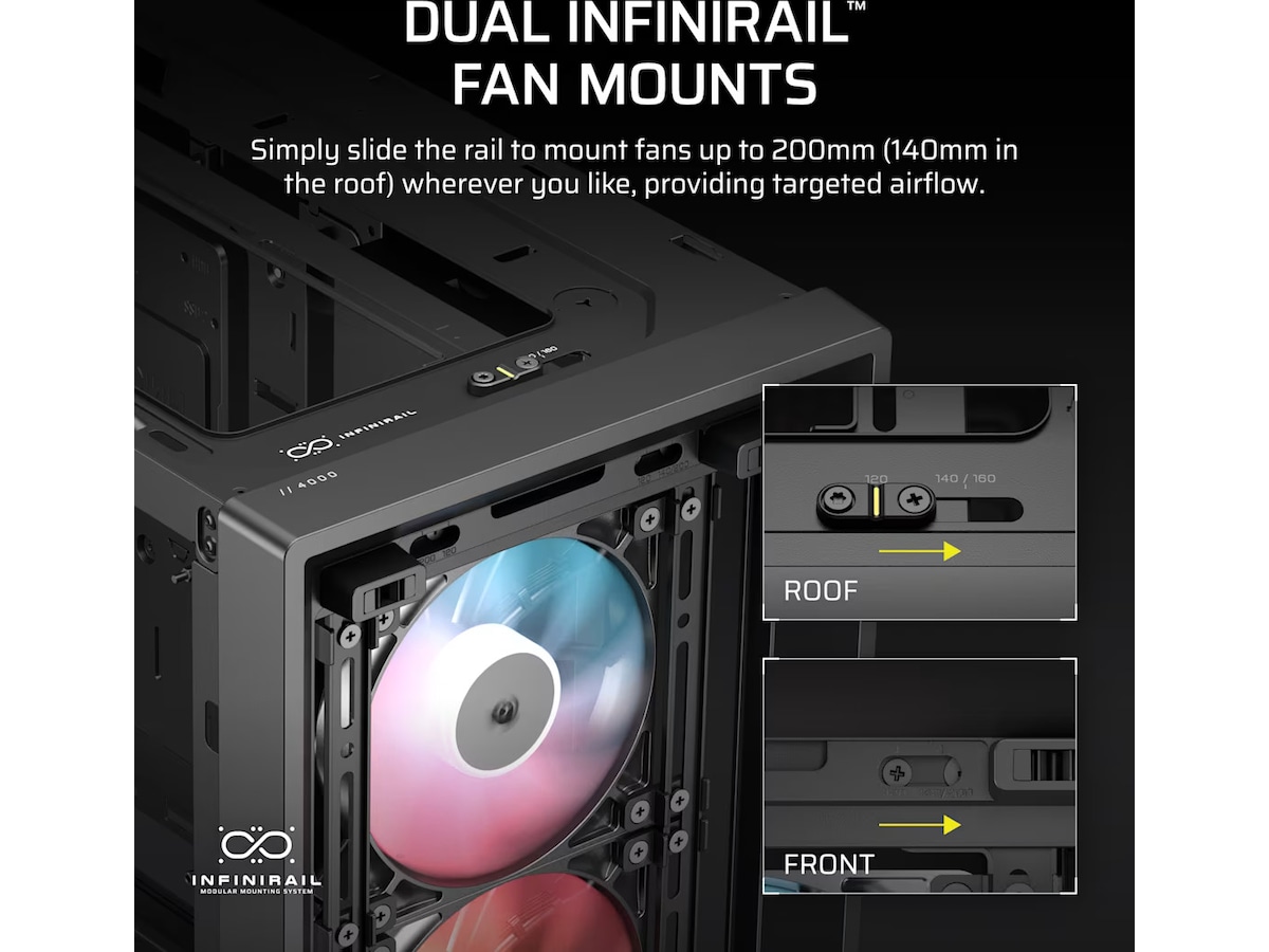 Corsair Frame 4000D LCD RS Performance Mid Tower (sort) Midi tower