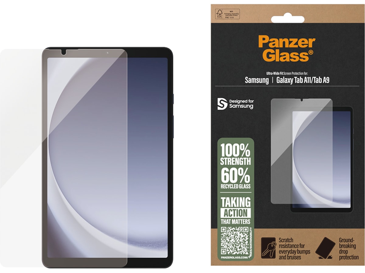 PanzerGlass Galaxy Tab A11 / Tab A9 Skjermbeskytter