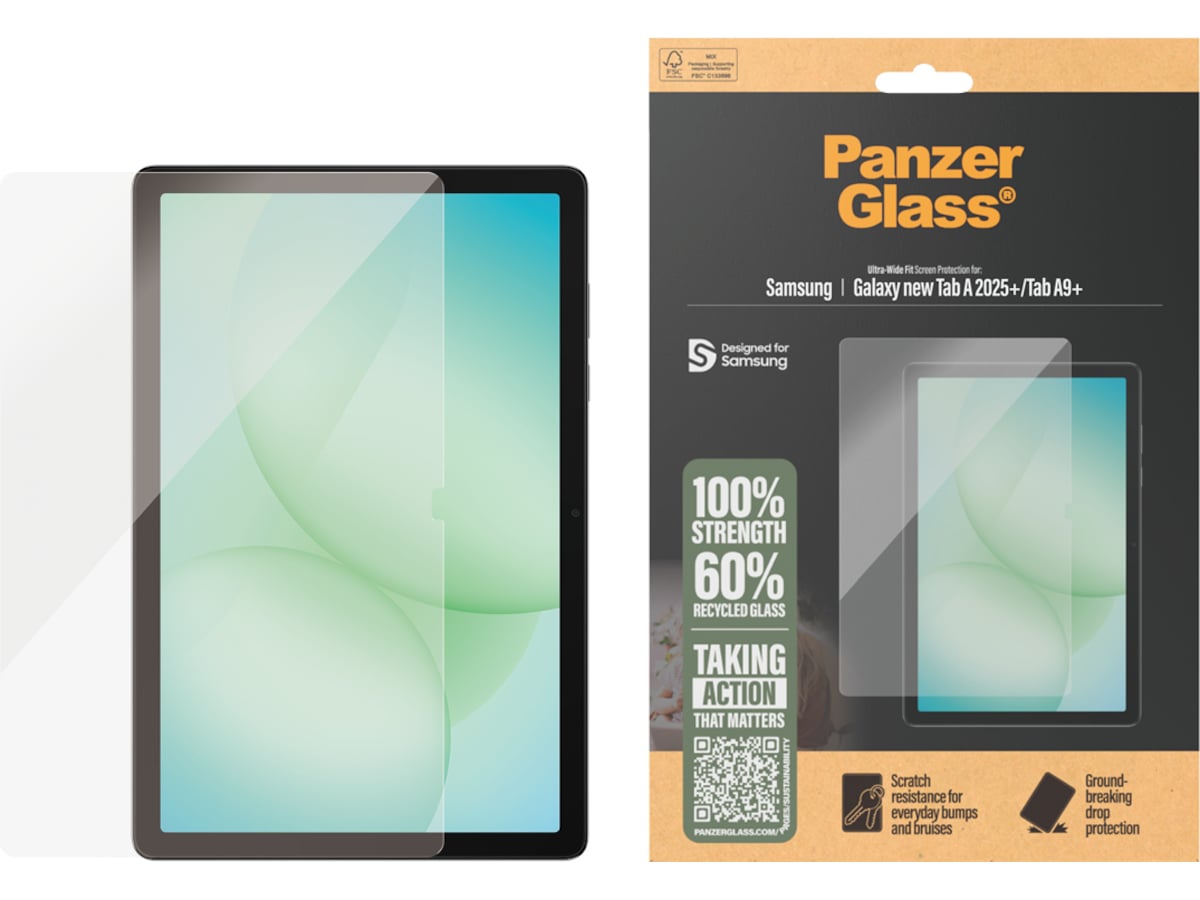PanzerGlass Galaxy Tab A11+ | Tab A9+ Skjermbeskytter Skjermbeskyttelse nettbrett