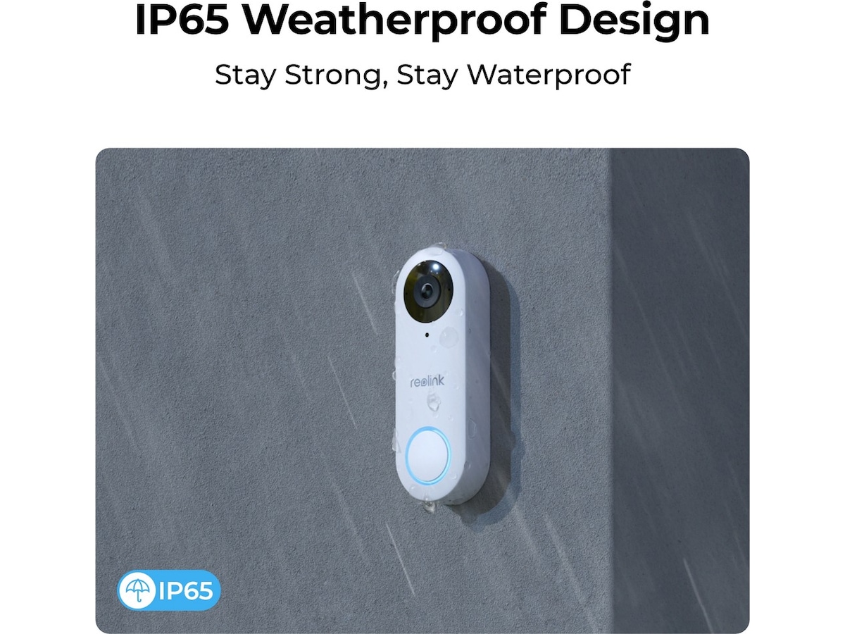 Reolink Video Dørklokke WiFi (svart) Ringeklokker