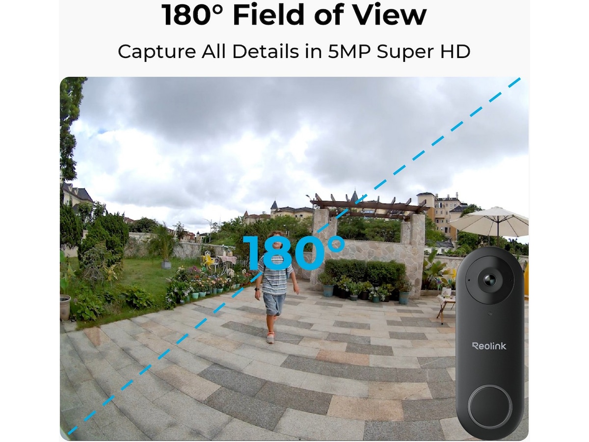 Reolink Video Dørklokke WiFi (svart) Ringeklokker