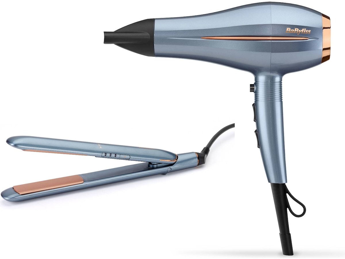 BaByliss Denim Luxe Rettetang + Hårføner